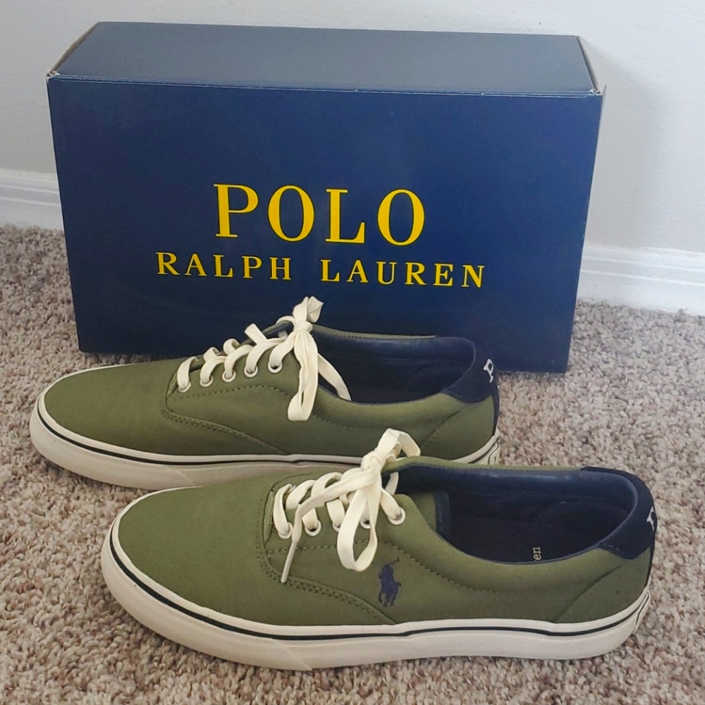 Ralph Lauren Polo Men's Shoes Army Green New